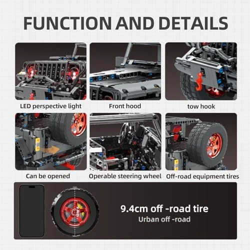 Off-Road SUV Wrangler - 1:8 Scale