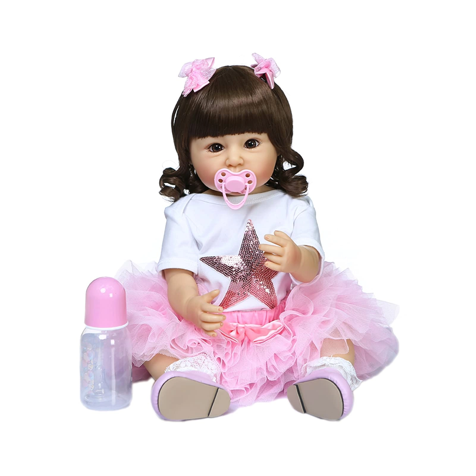 Morelian Reborn Baby Doll - 55cm/22in Soft Silicone Bundle