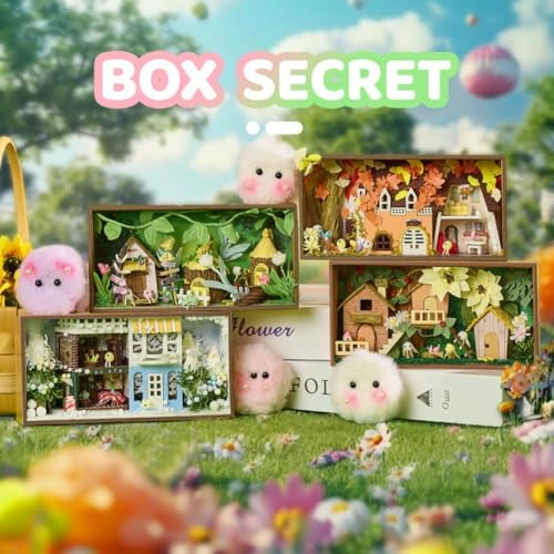 Miniature Wooden Dollhouse Furniture Kit - Creative Room 1:24