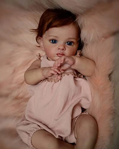 Enjoy with Love Reborn Baby Girl Doll - 24 inches 60 cm Blue Eyes