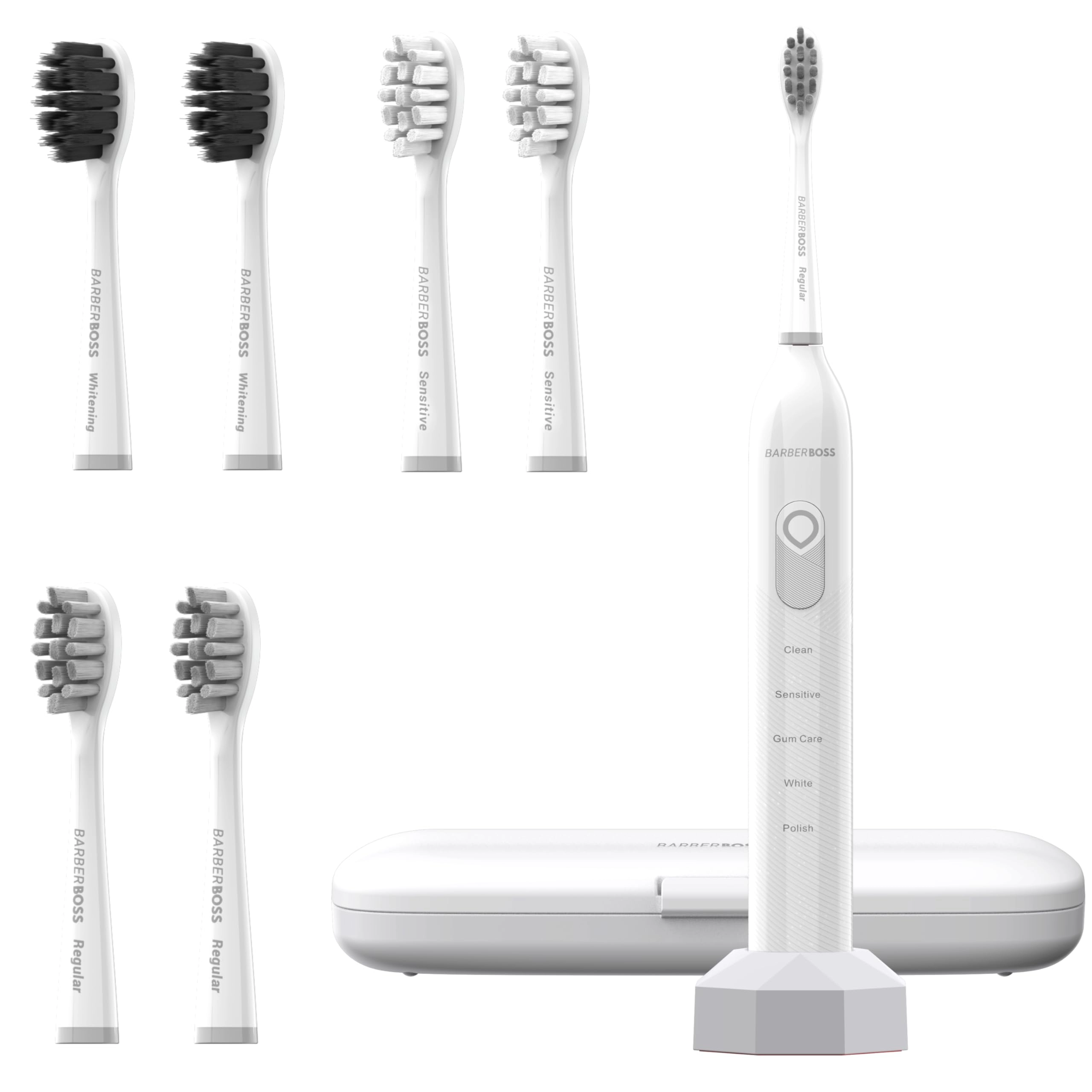 Electric Toothbrush - 5 Cleaning Modes 6 Toothbrush Heads