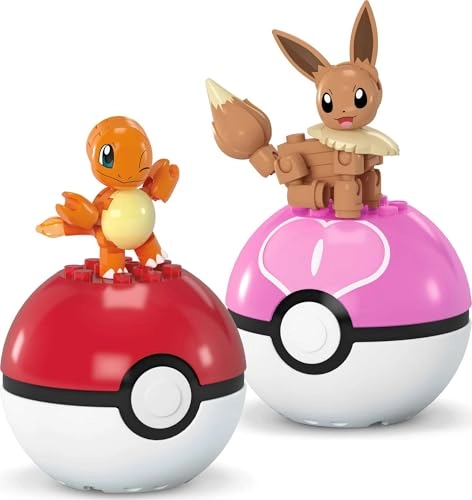 Pokémon Action Figure Building Toys Set - Charmaner and Eevee 40pcs