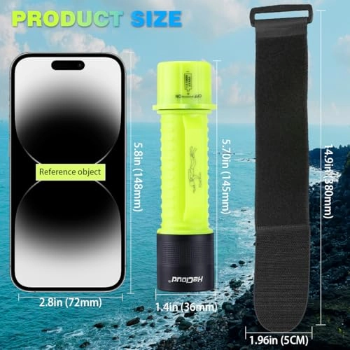 HCF1591A Diving Flashlight Rechargeable (1200lm) Pack