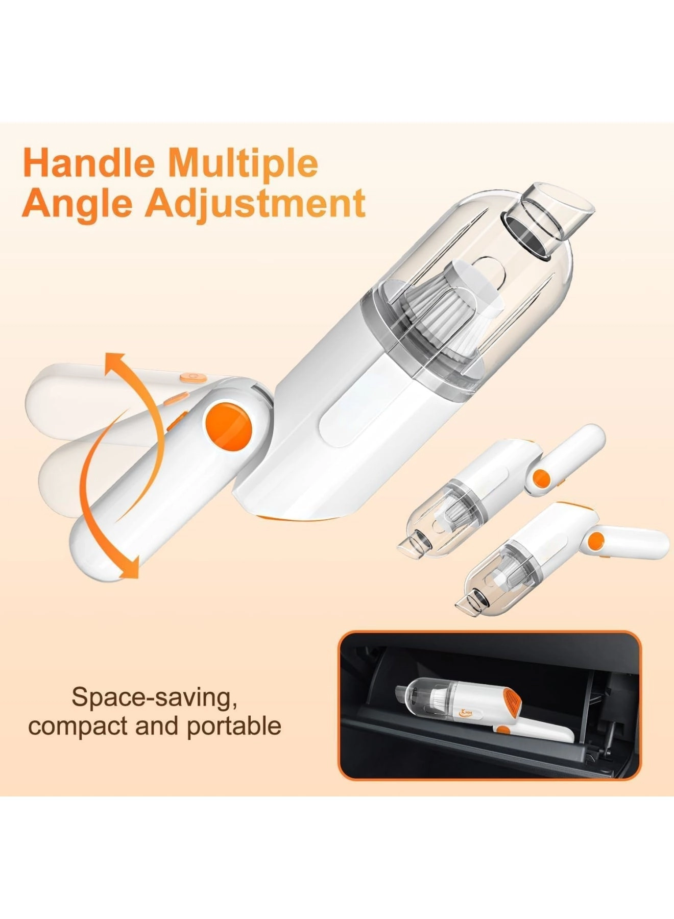 Cordless Handheld Vacuum & Air Duster - 4000mAh