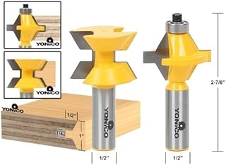 Yonico Router Bits Set - 1/2-Inch 2 Bit