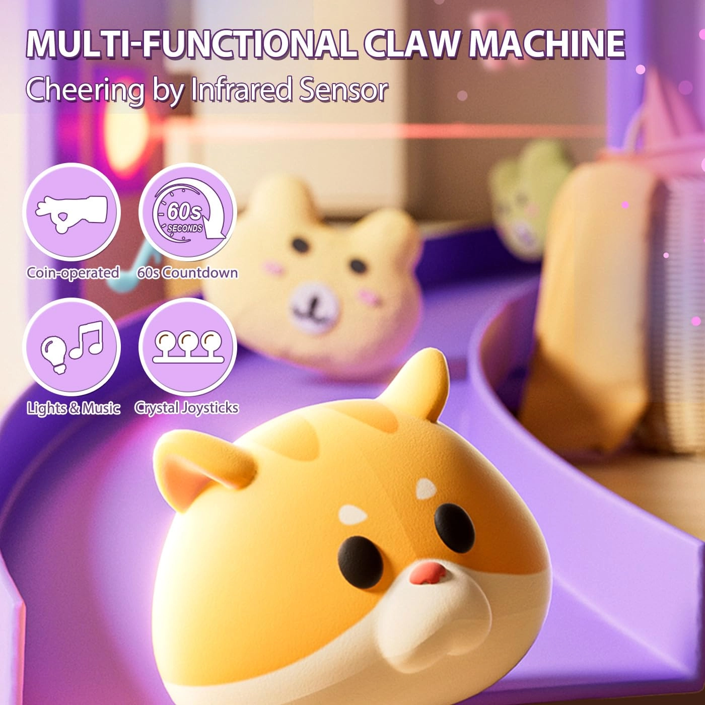 orange ocean Large Claw Machine Unicorns - 6-8 years