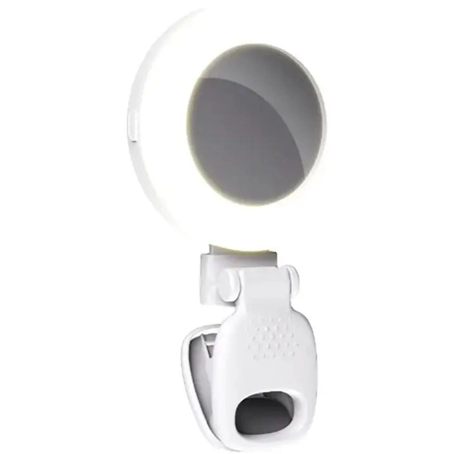 Mini Mirror Ring Light Clip - White USB-C