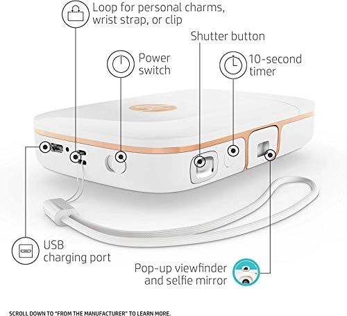 Sprocket 2-in-1 - 2x3" sticky-backed paper Portable