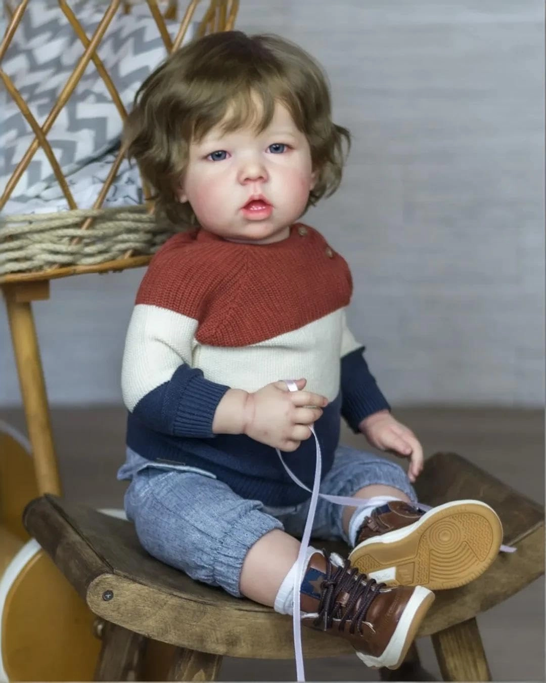 Liam Reborn Baby Doll - 20 inch Vinyl Boy Blonde Hair Ages 3+