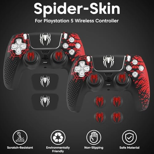 Anti Slip Silicone PS5 Controller Skin Cover - PS5