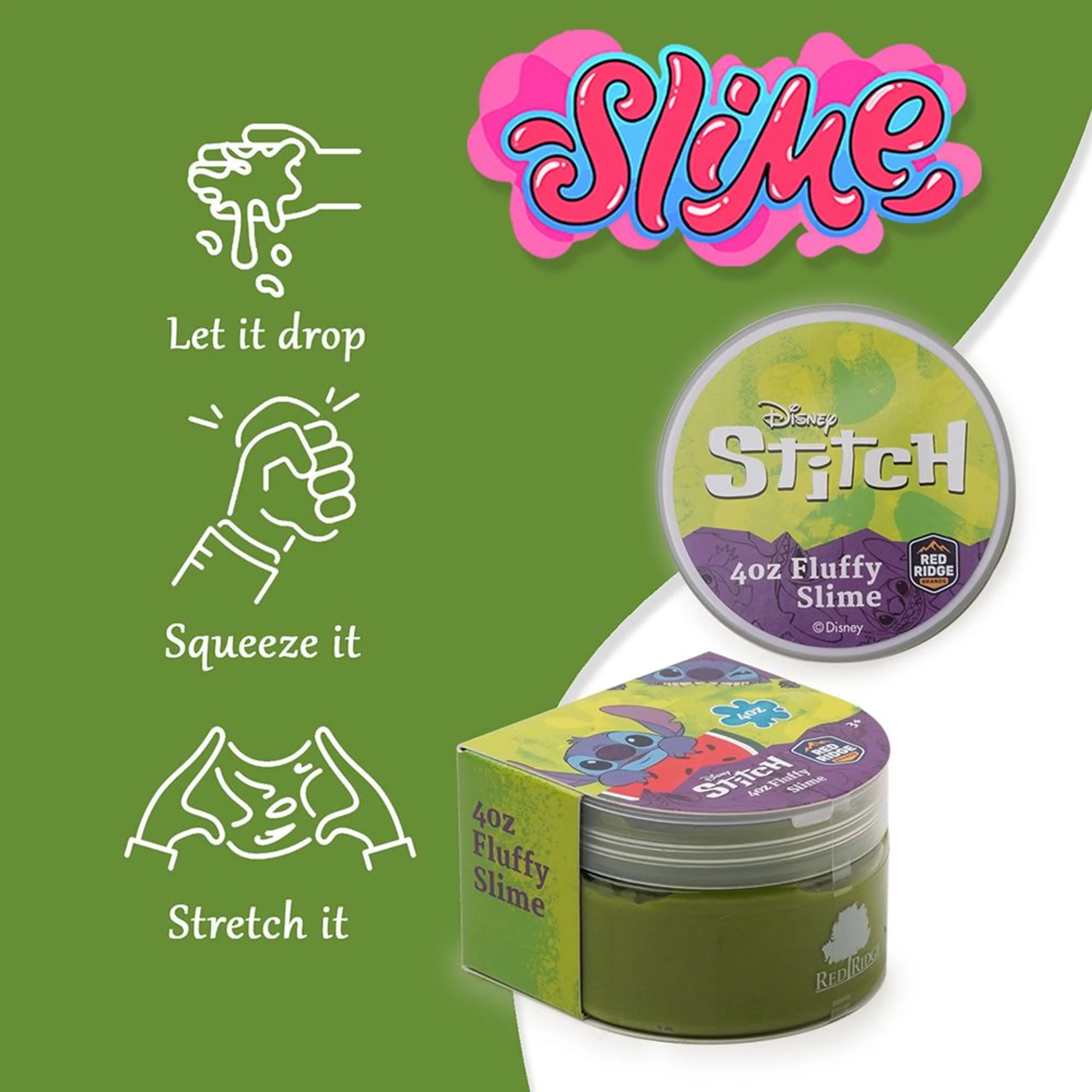 Disney Stitch Fluffy Slime - Suitable for 3 years & above
