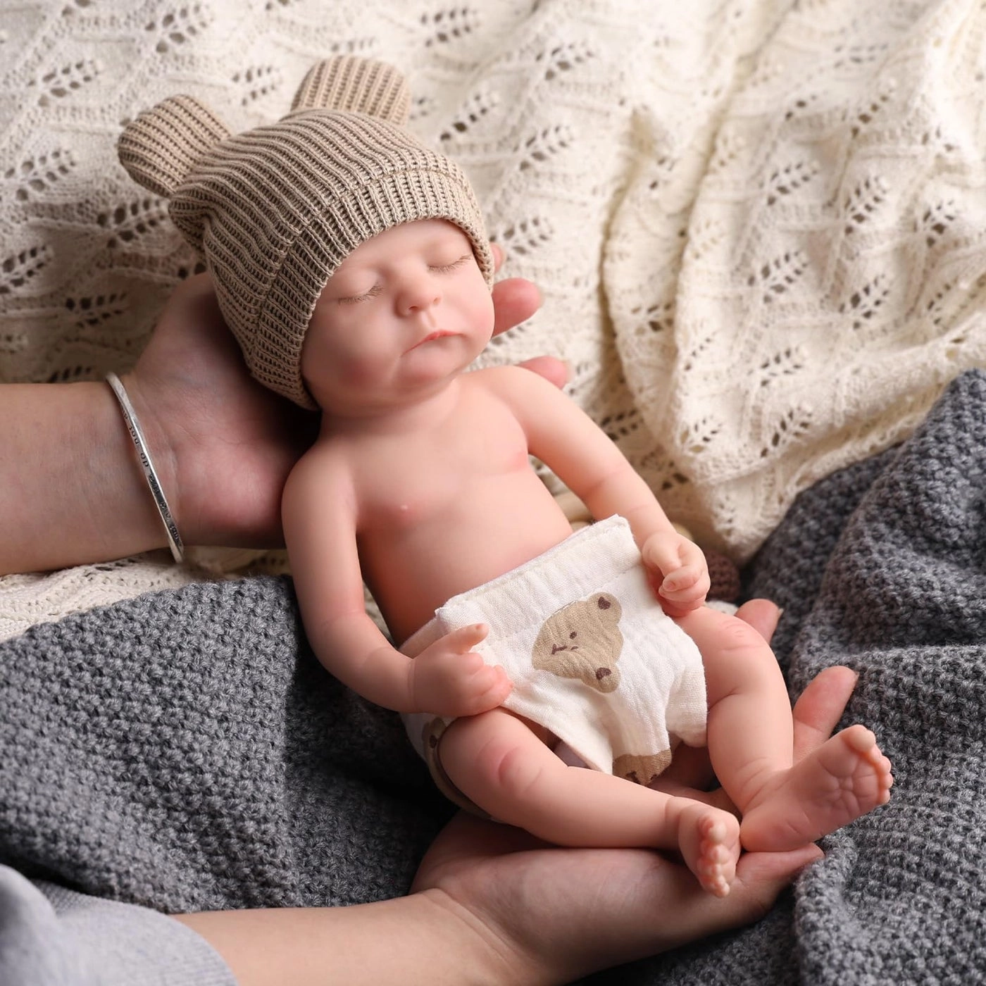 Reborn Baby Doll - 12 Inch Silicone Weighted Ages 3+
