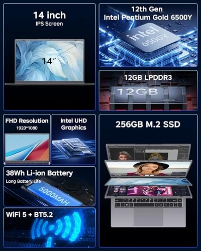 NCS154Y - 14'' 256GB 12GB Pentium Gold 6500Y