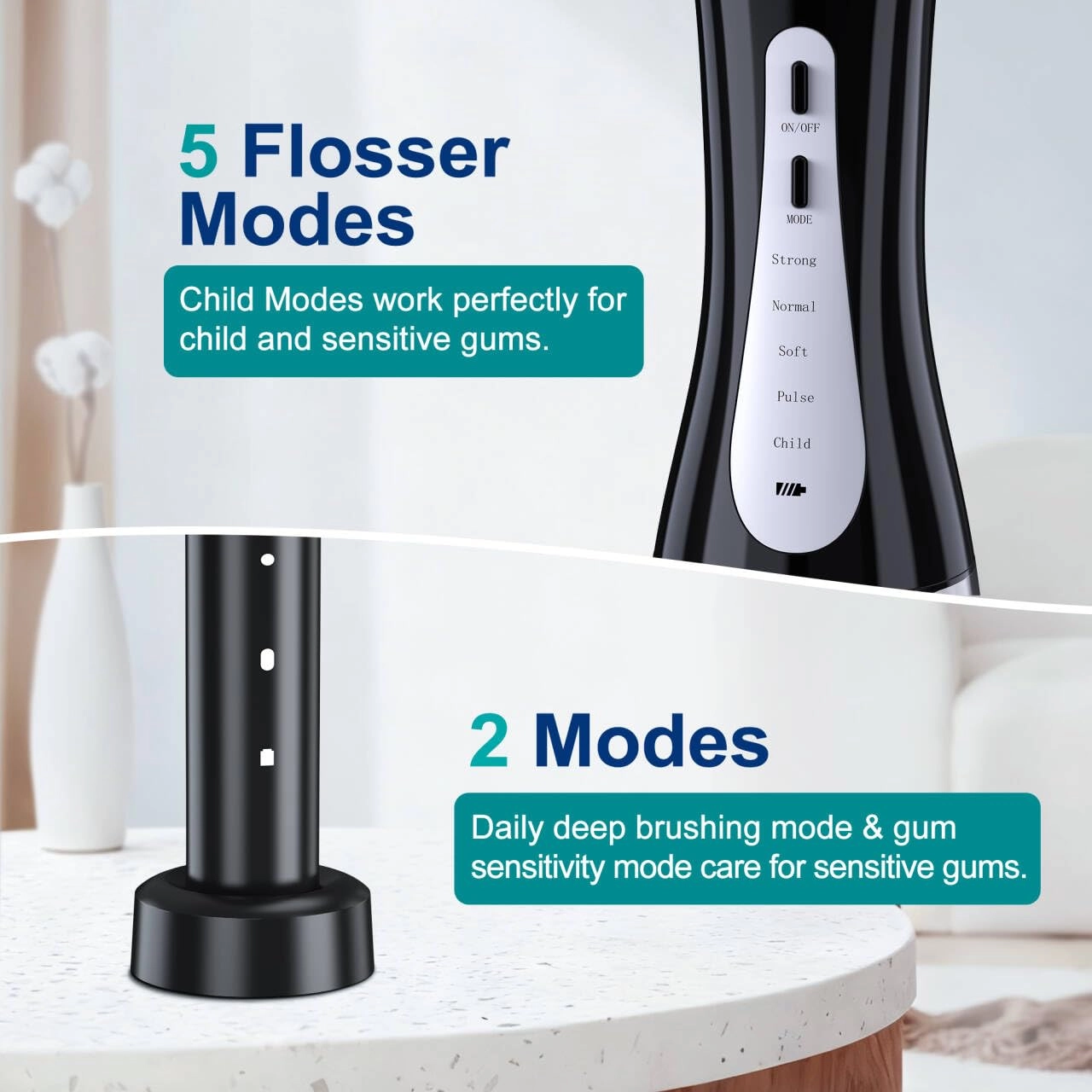 Water Dental Flosser + Electric Toothbrush