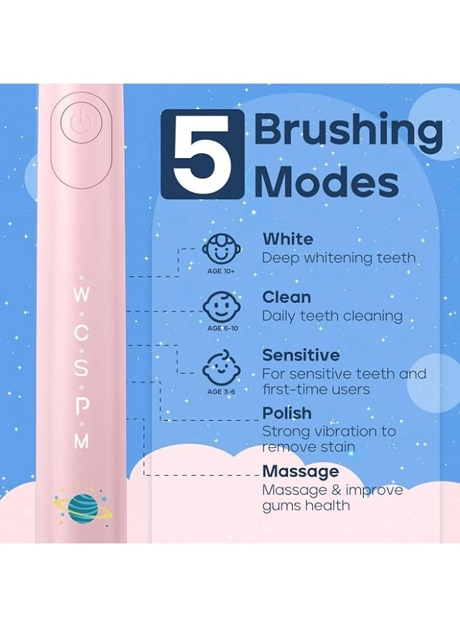 Kids Electric Toothbrush - 8 Brush Heads 5 Modes