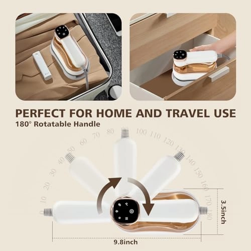 Handheld Garment Steamer - 1300W 200ml LCD