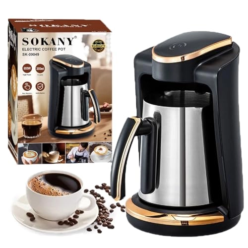 Turkish Coffee Maker - 4 Cups Auto Shut-Off