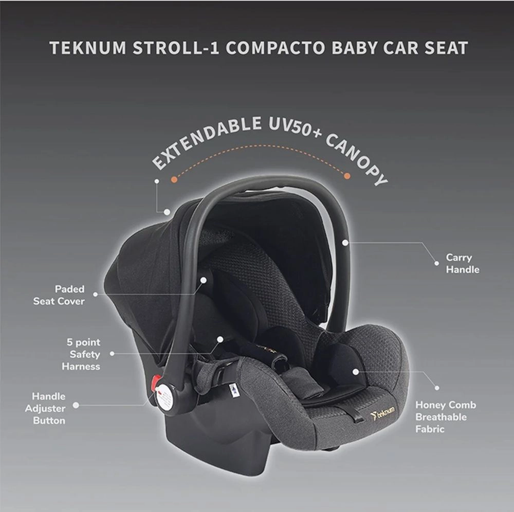 STROLL1 Reversible Travel Stroller + STROLL1 Compacto Baby Car Seat