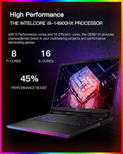 Raider GE68HX - 16'' i9-14900HX 32GB DDR5 1TB SSD