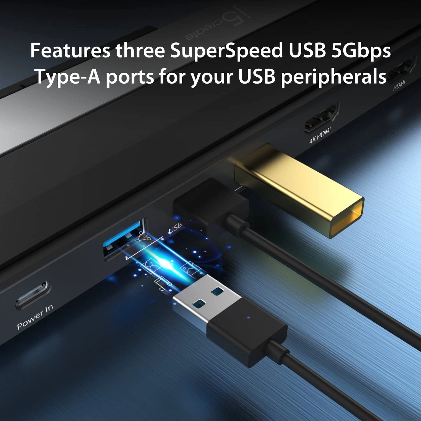 USB-C Dual HDMI Docking Station JCD542 - 4K + 1080p Dual HDMI PD 100W