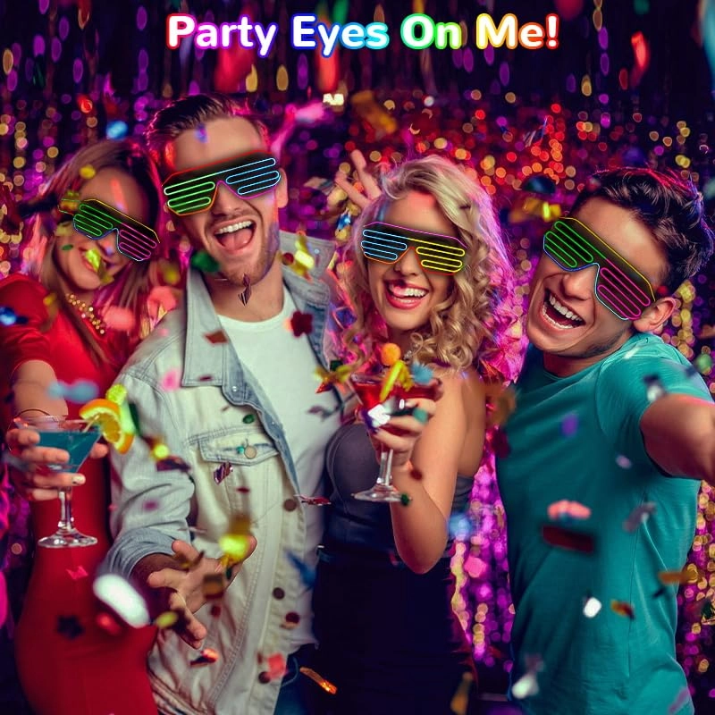 EL Glow Glasses - 1 piece + battery controller