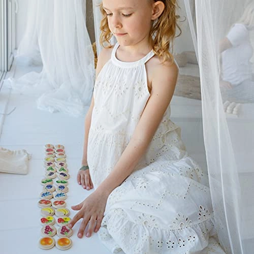 Fruits and Vegetables Matching Memory Game - 3 years and up 30 pieces