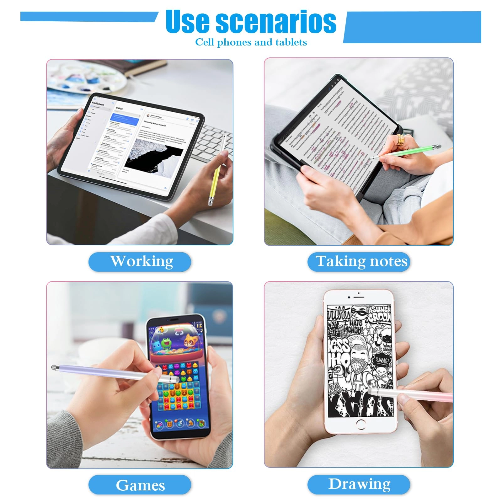 Stylus Pen - Tablets, iPhone, iPad,Touch Screen Devices