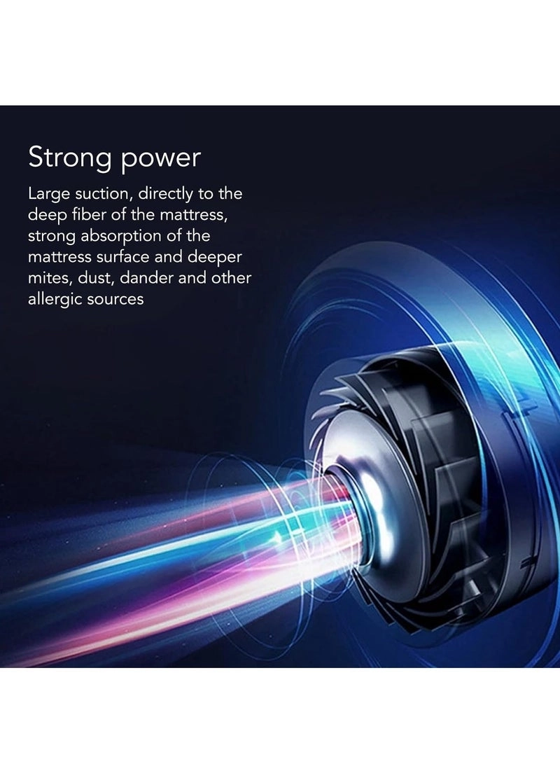 Compact Mattress Vacuum Cleaner - 100W 8000Pa UV Light