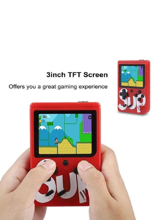 Handheld Game Console - 400 Built-in Games 3-Inch Color Screen Rechargeable Battery