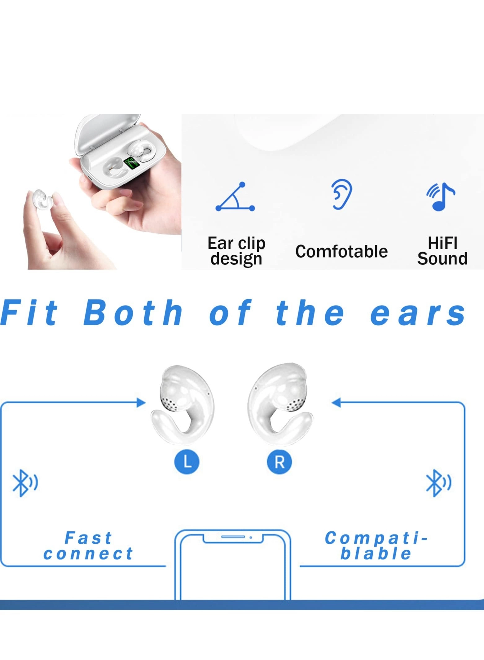 Bone Conduction Headphones Wireless Headphone