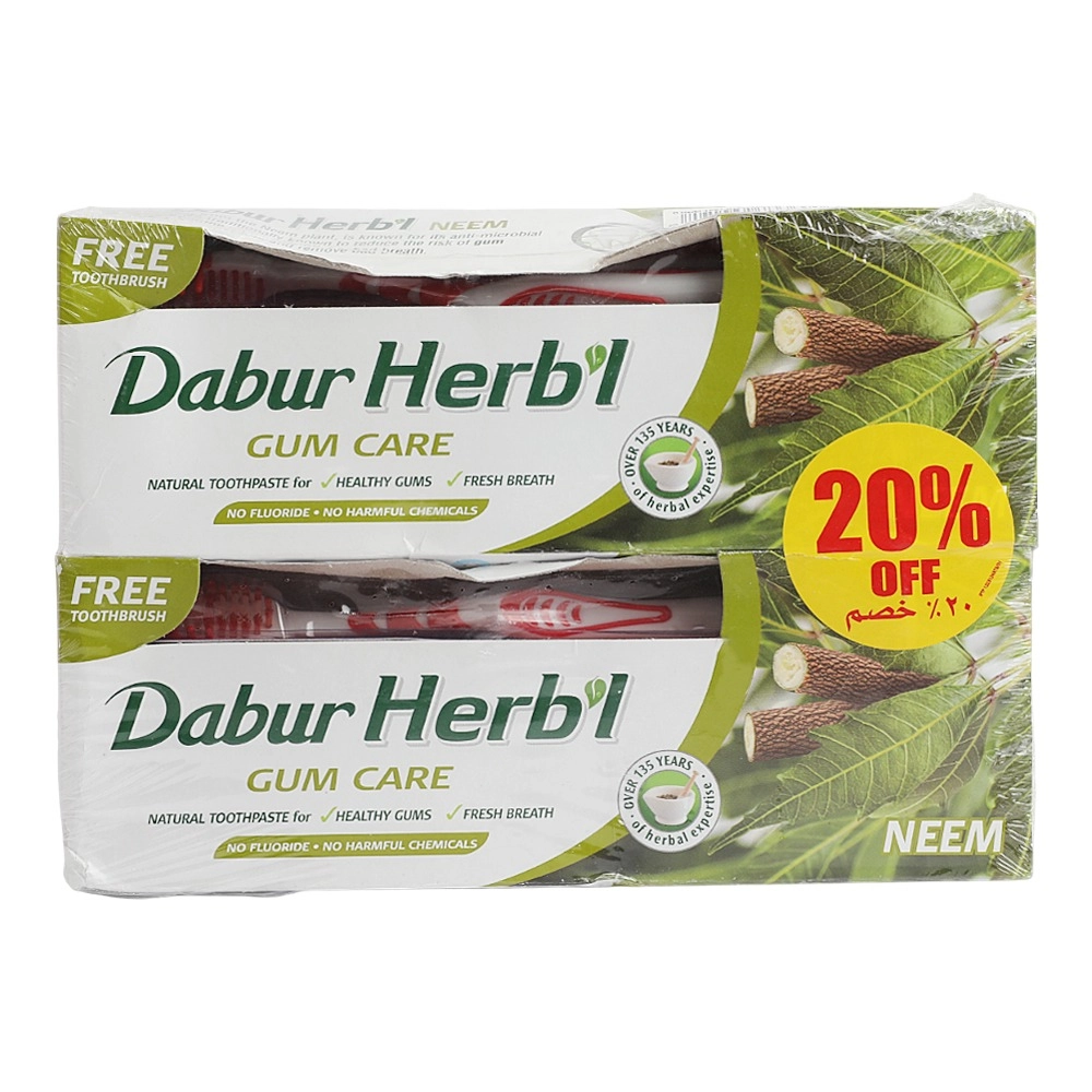 Dabur Herb'l Neem Gum Care Neem Toothpaste 2 x 150 g