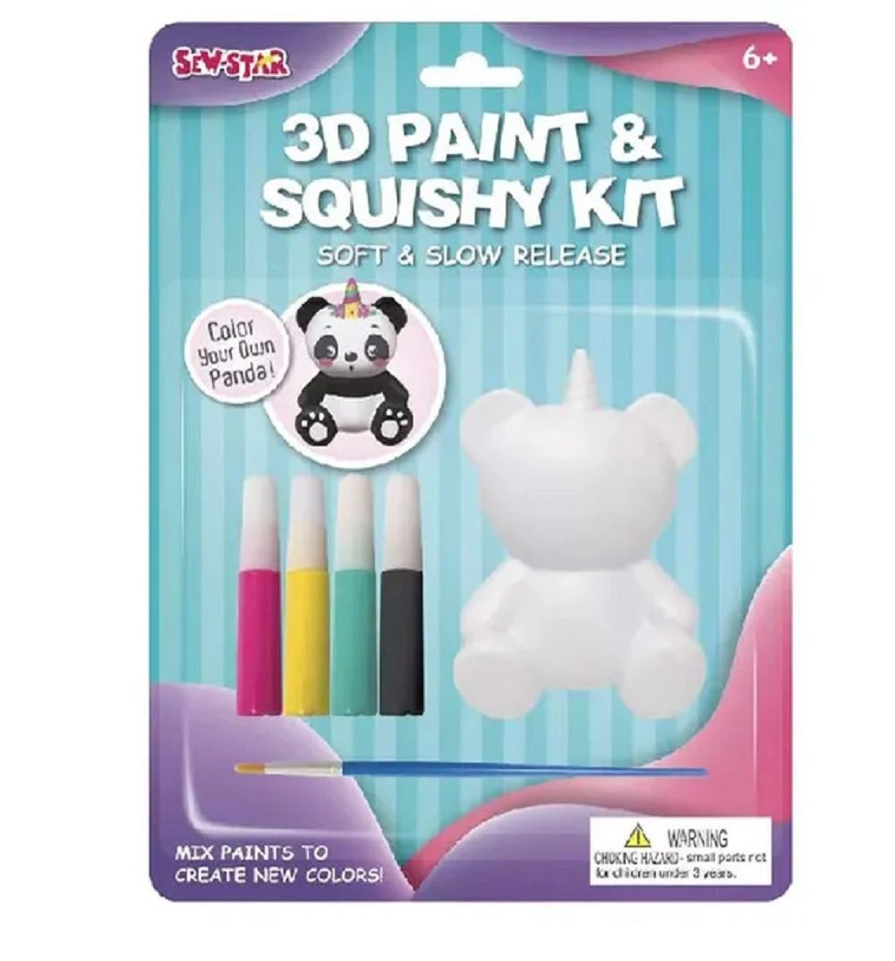 3D Paint And Squishy Kit Unicorn - 6+ years