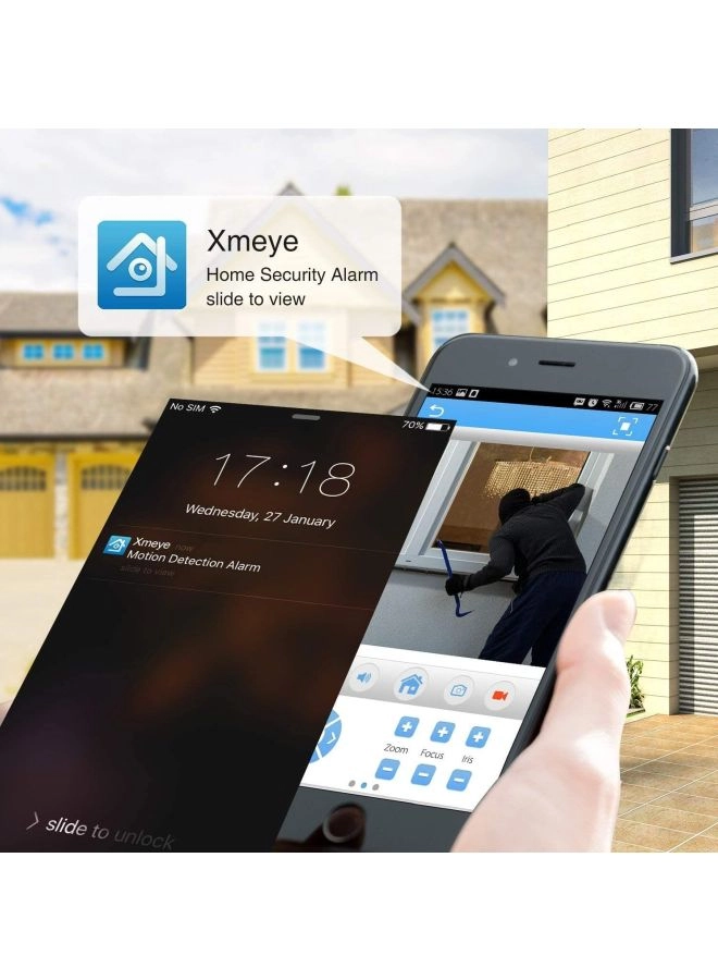 8CH-Wifi-NVR + Bullet Camera - 8 8 channels 2 MP