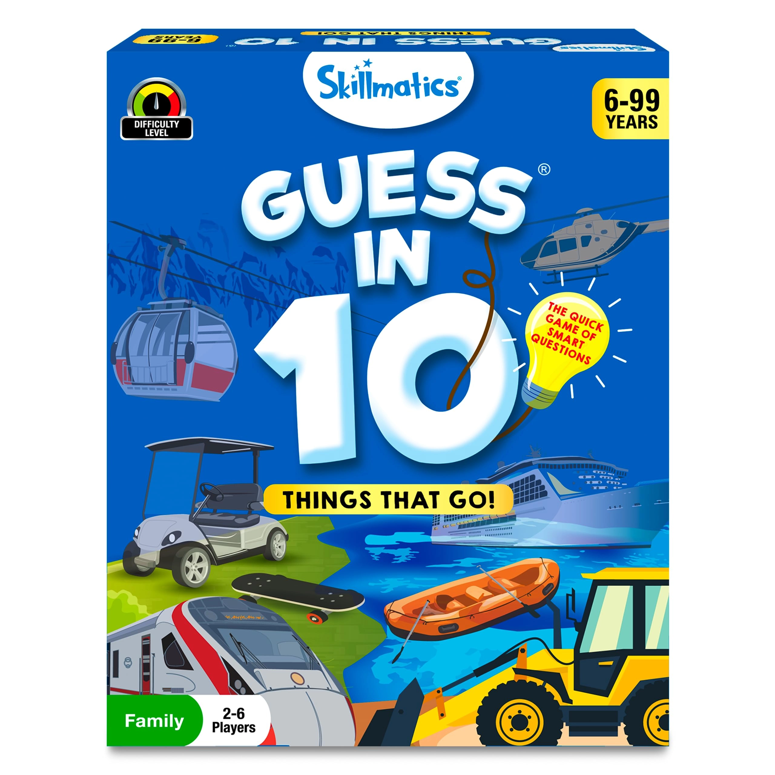 Skillmatics Guess in 10 Things That Go - Ages 6, 7, 8, 9 56 pieces