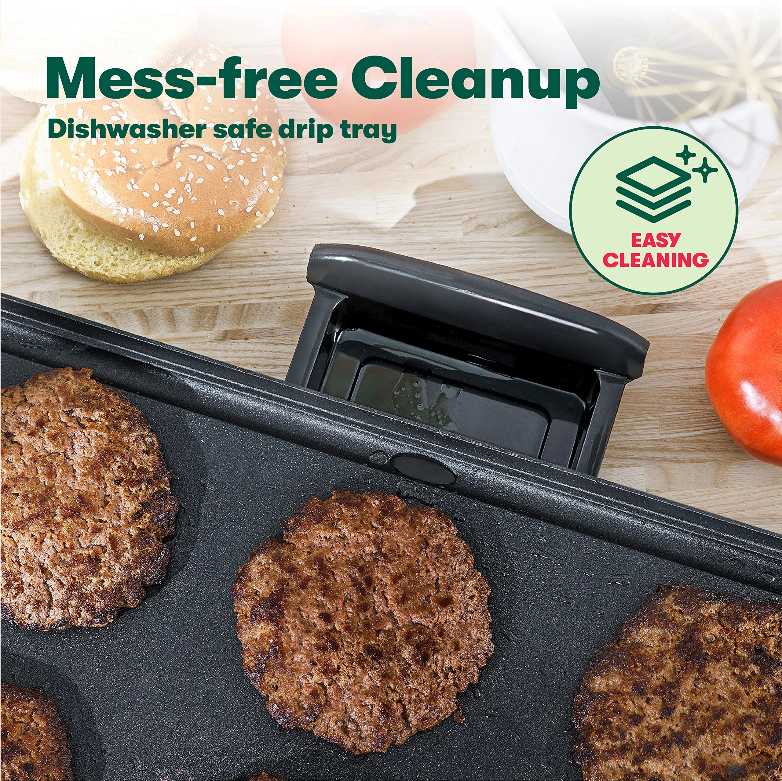 XL Electric Ceramic Titanium Griddle - 1500W 56 cm