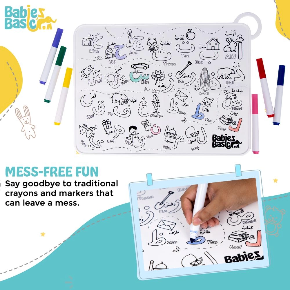 Reusable Silicone Coloring Mat - 3 Years+