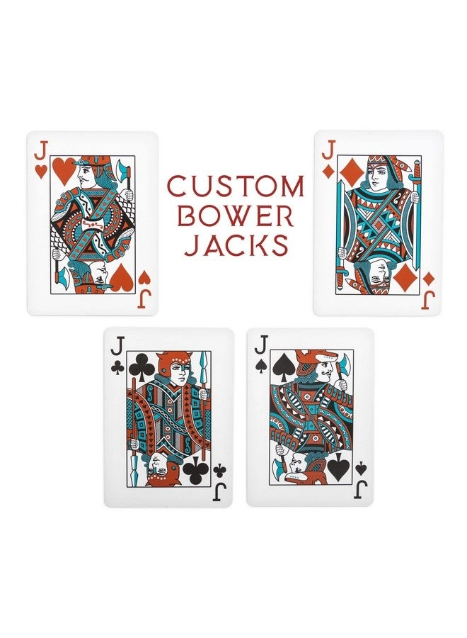 Euchre Card Game - 2 Specialty Decks Pre-Stripped To 33 Cards