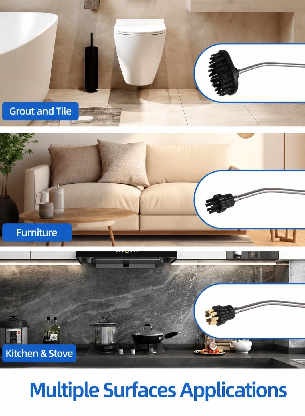 PORTABLE STEAM CLEANER - 1200 ml