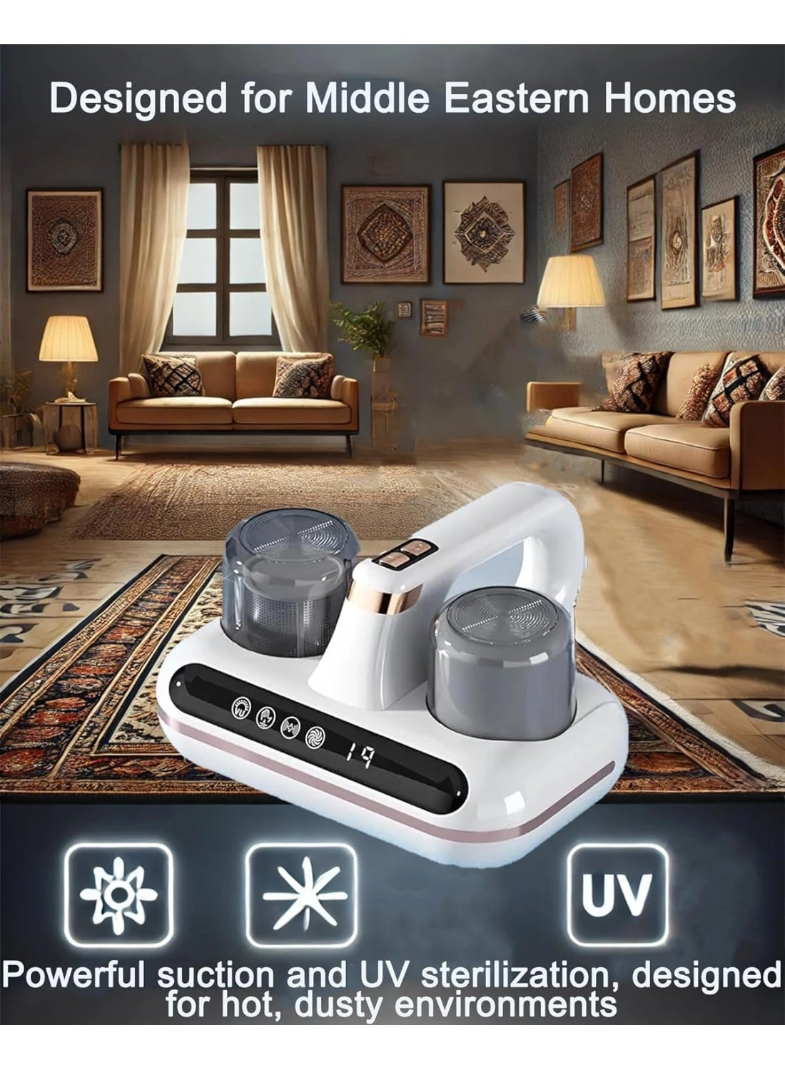 Mattress Vacuum Cleaner - UV 8kPa/10kPa HEPA