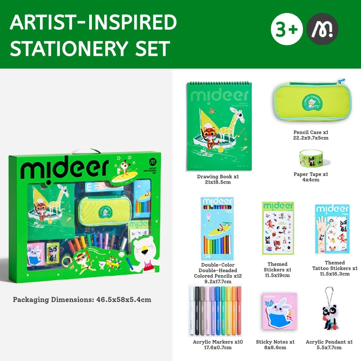 Artist Stationery Set - 24 colors