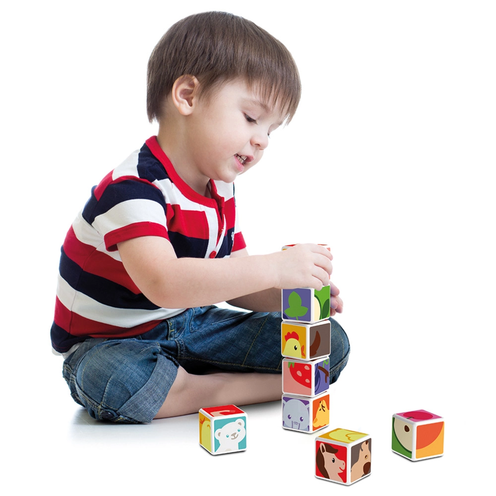Printed Animal Friends Magicube - Suitable for 1.5 years and above 7pcs
