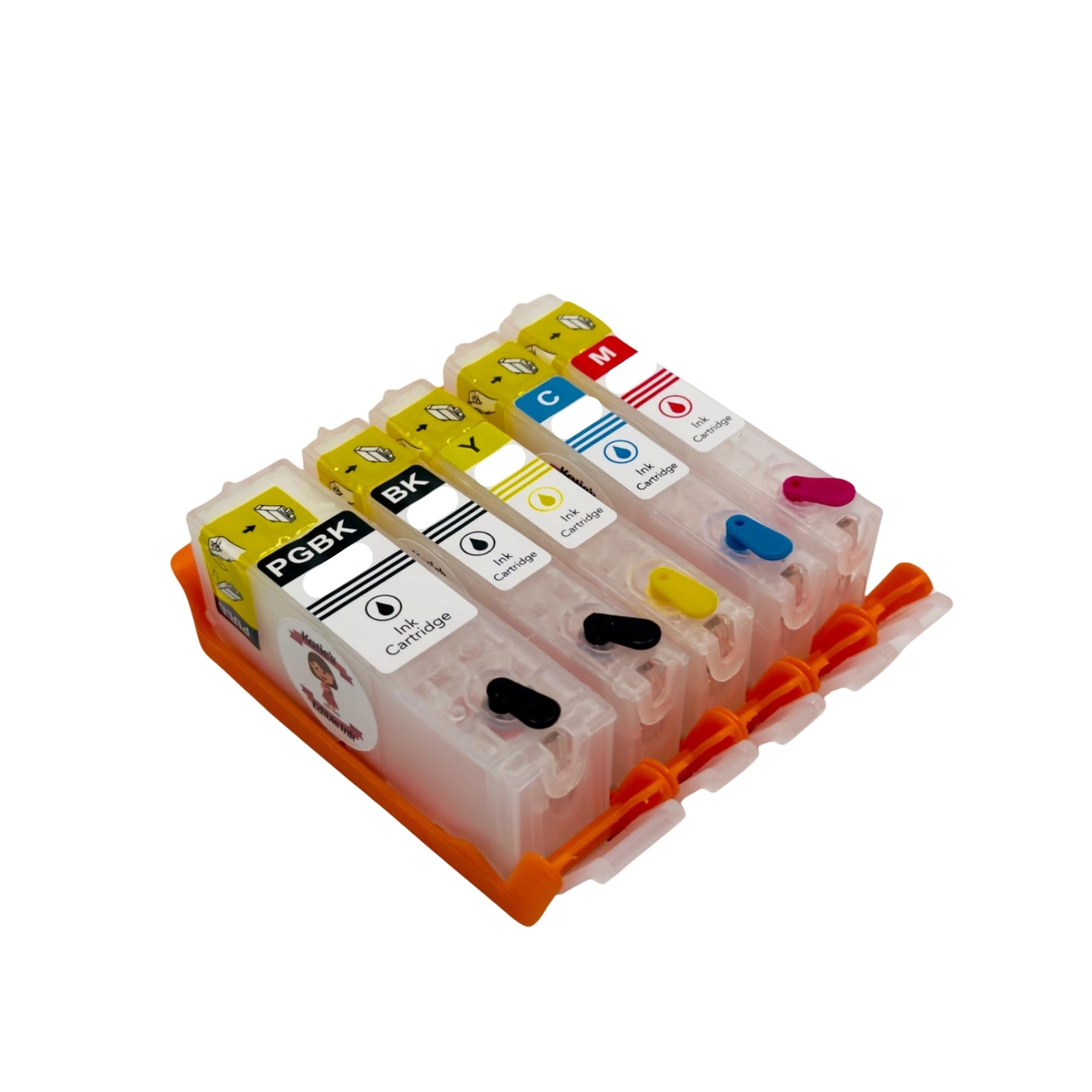 Canon PGI550BK + CLI551BK + CLI551C + CLI551M + CLI551Y Standard Yield Multicolor Compatible
