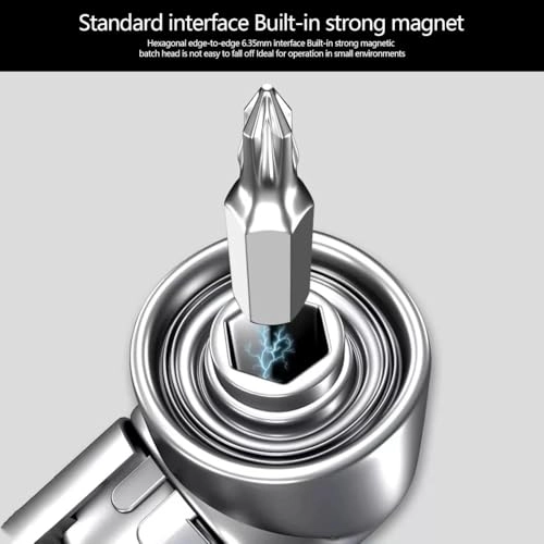 105°1/4 Inch Right Angle Drill Adapter - Long and Short Extension chromium-vanadium alloy steel