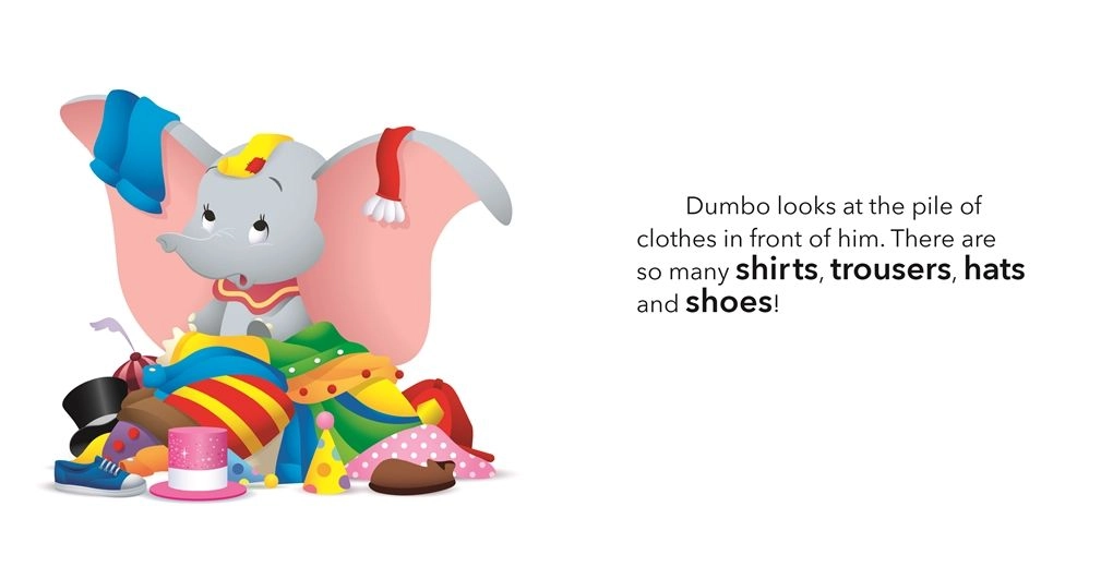 Disney My First Stories Dumbo Gets Dressed Book - 1 years+