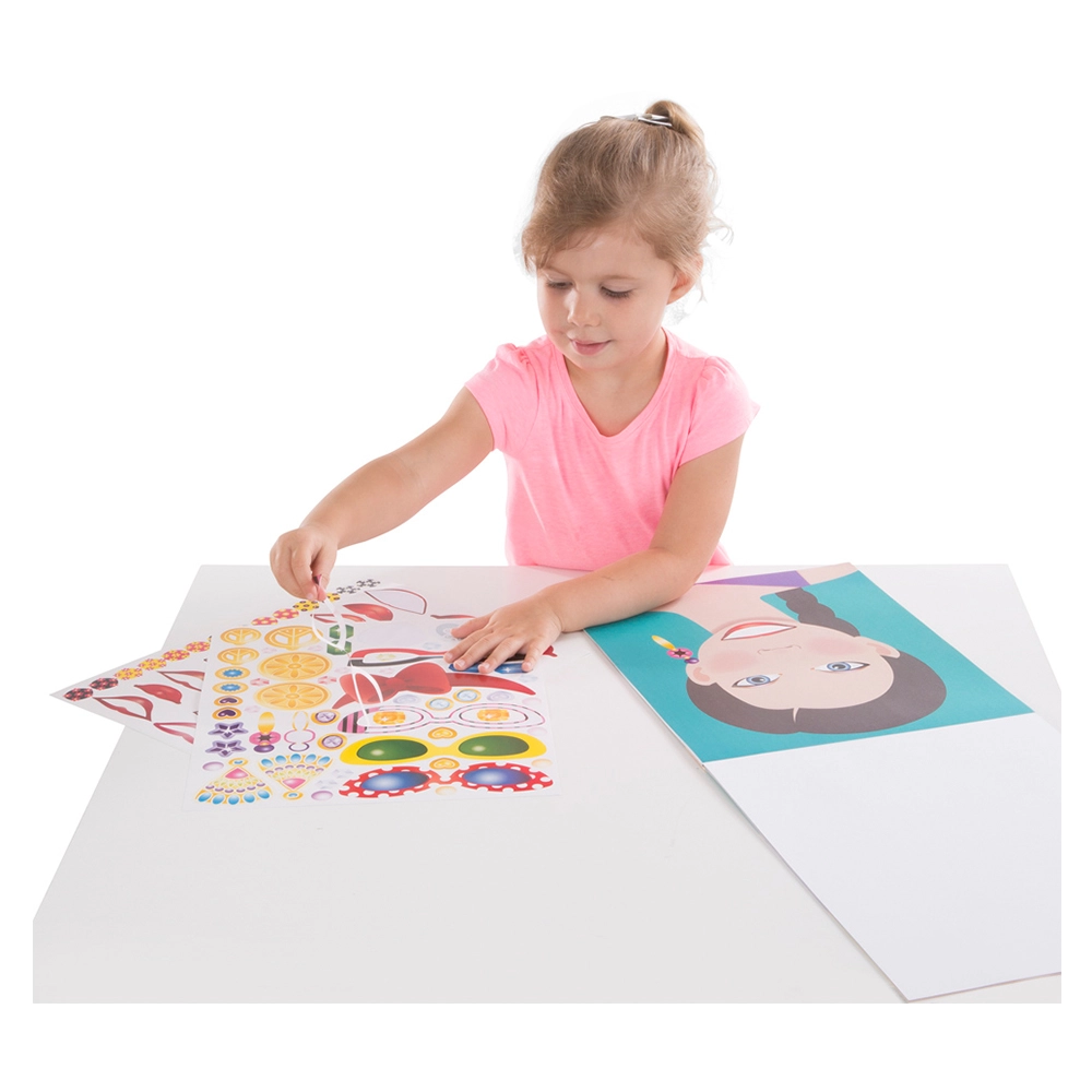 Make a Face Fashion Faces Reusable Sticker Pad Creative Play 250 pcs