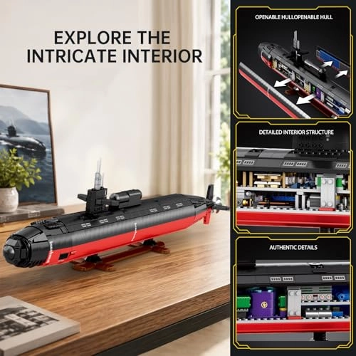 Los Angeles Class SSN Nuclear Submarine - 1:125 Building Set
