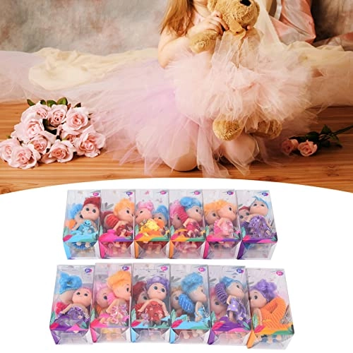 Mini Doll - 24pcs PVC+cloth with decorative ring Ages 3+