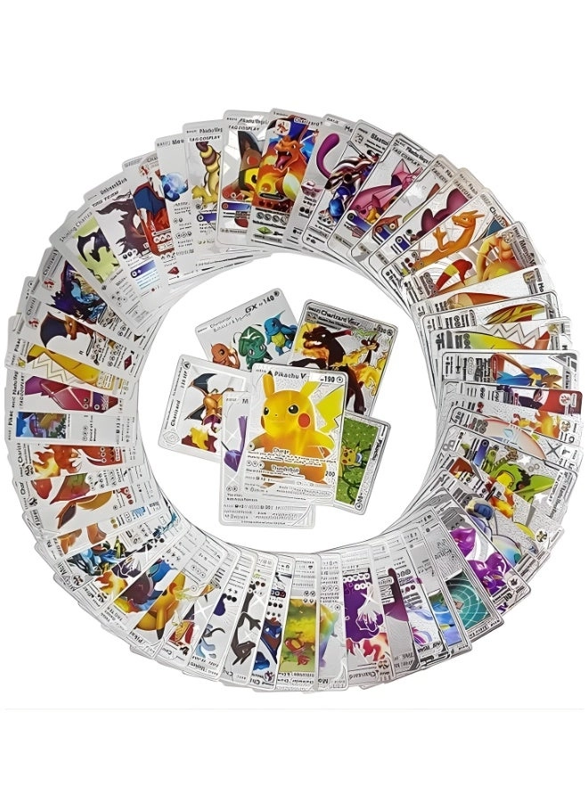 Assorted Cards Deck Box Set - Silver 55pcs