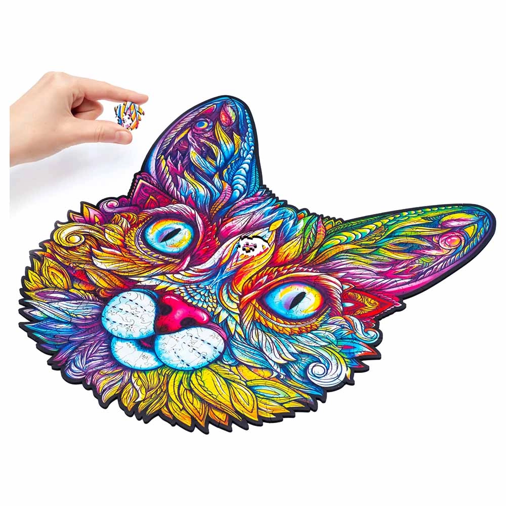 Impressive Cat Wooden Puzzle (4107390-CAT_KS) - 300 pcs