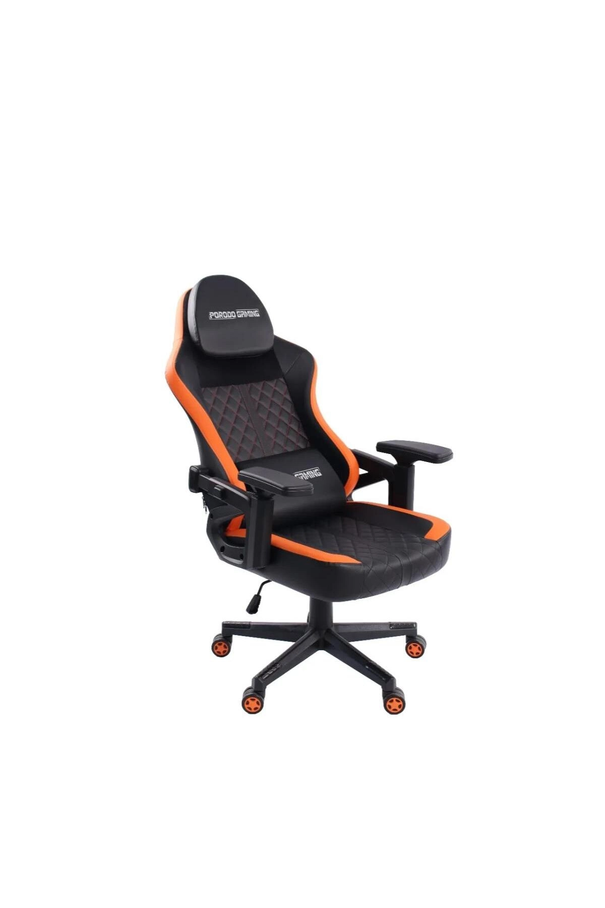 Porodo Ergonomic Gaming Chair - Adjustable Recline Armrests Headrest Support